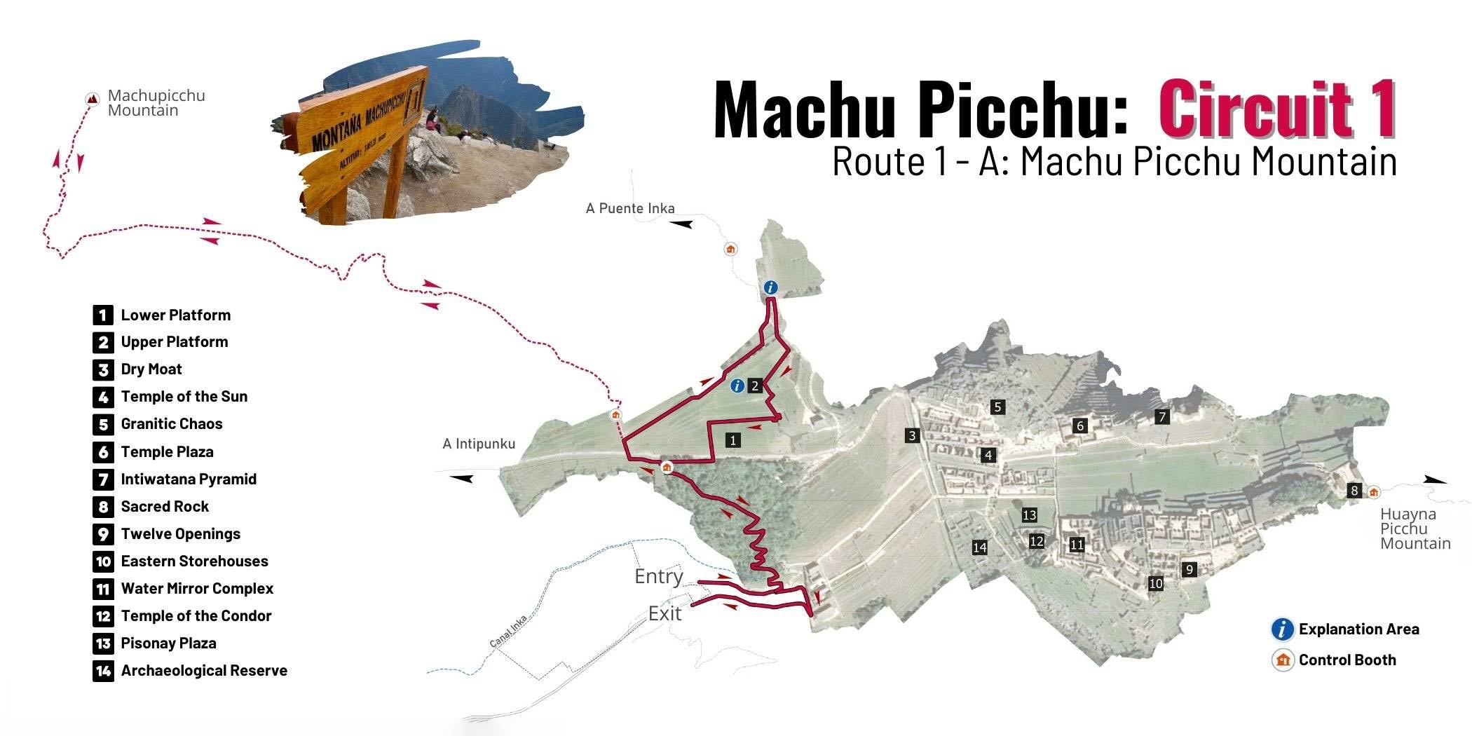 Montagne Machu Picchu Map